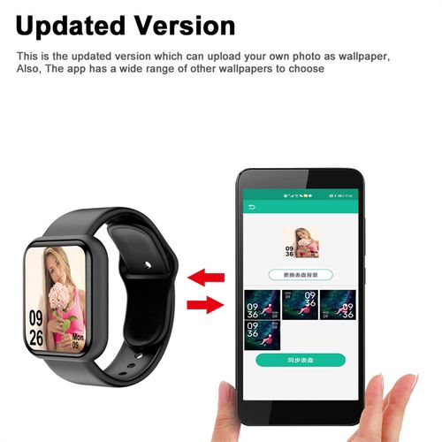 Bluetooth smart bracelet color screen heart rate sphygmomanometer step movement watch D20S smart bracelet