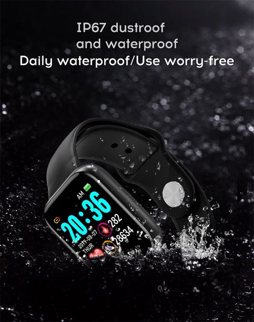 Bluetooth smart bracelet color screen heart rate sphygmomanometer step movement watch D20S smart bracelet