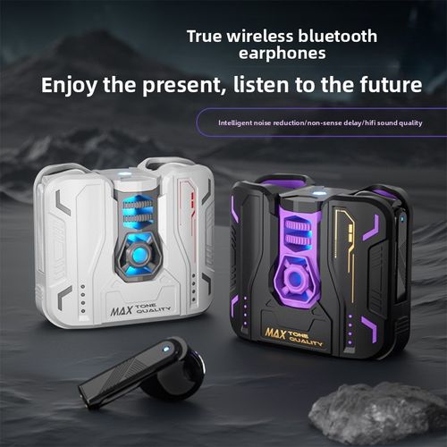 GM80 wireless Bluetooth headphones - intelligent noise reduction, comfortable, water-resistant, in-ear gaming music device with a cool-looking design and custom model.