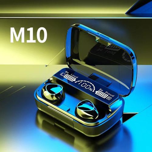 M10 TWS Bluetooth Headphones Charging Box Wireless Earphones With Microphone 9D Stereo Sports Waterproof Earbuds Headset