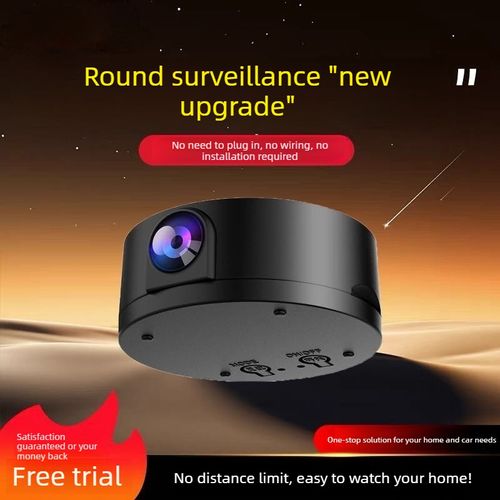 Remote wireless WiFi surveillance camera, high-definition night vision security, 360° home high-definition