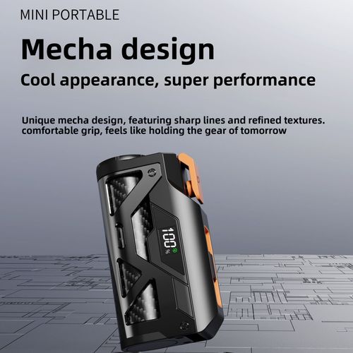 New Capsule Power Bank 5000mAh Dual Plug Mecha Style Tail-Plug High Capacity Portable Charger