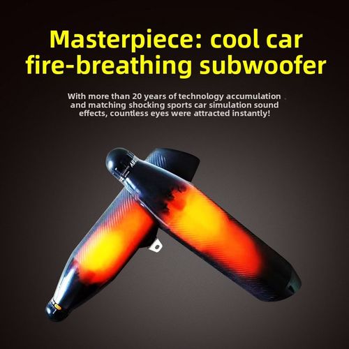 Fire-breathing dragon exhaust pipe motorcycle audio system, battery-powered simulator car subwoofer box, Bluetooth sound system