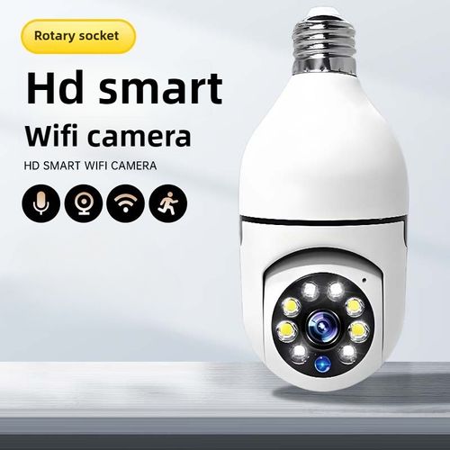 E27 Light Bulb Monitor with 2.4G WiFi Wireless Network, Indoor Outdoor Panoramic Smart HD Light Bulb Camera