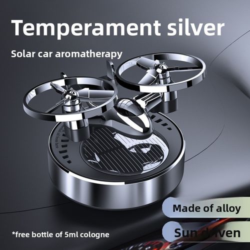 Solar Airplane Car Aromatherapy, Rotating Car Perfume, Universal Dashboard Fragrance Ornament, Car Balm & Scent Pad