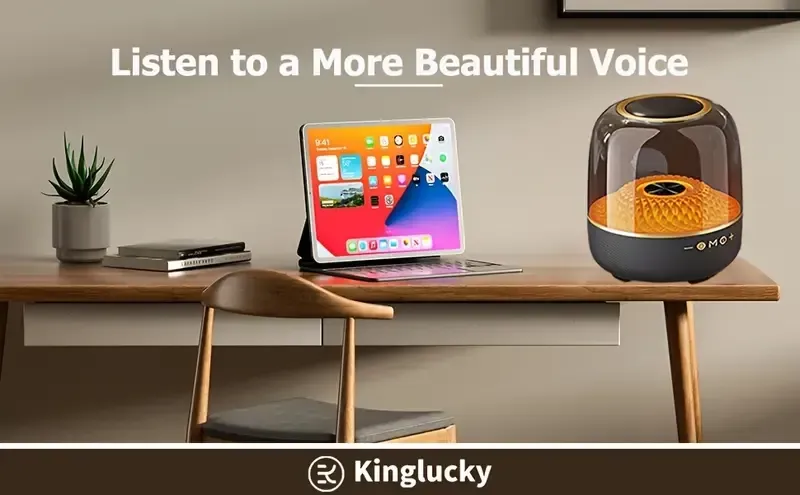 Wireless Bluetooth Speaker Trendy Music Bedside Lamp Dimmable Warm White Light &RGB Color Changing