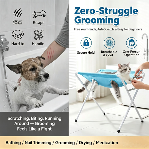 Pet Grooming Hammock for Dog Bathing