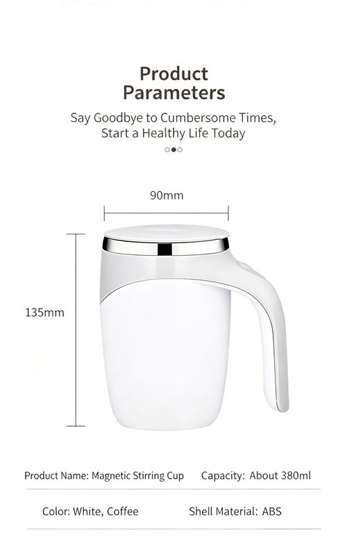 Portable Self-Stirring Coffee Mug
