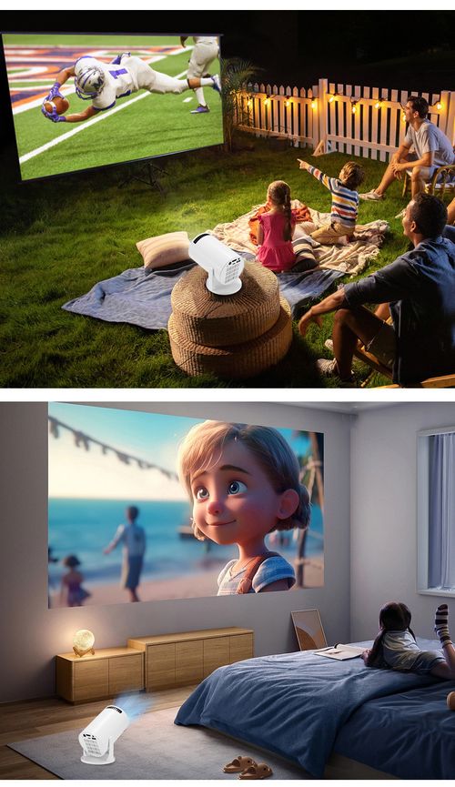 Mobile Wireless Screen Mirroring HD 1080P Home Theater Projector