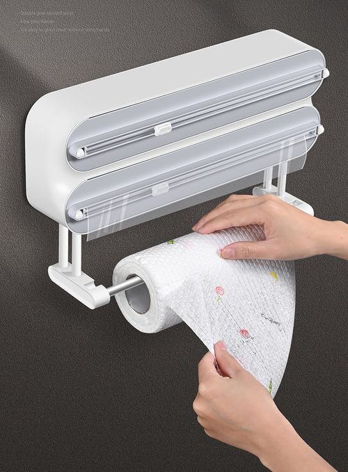 No Drill Plastic Wrap Dispenser & Cutter