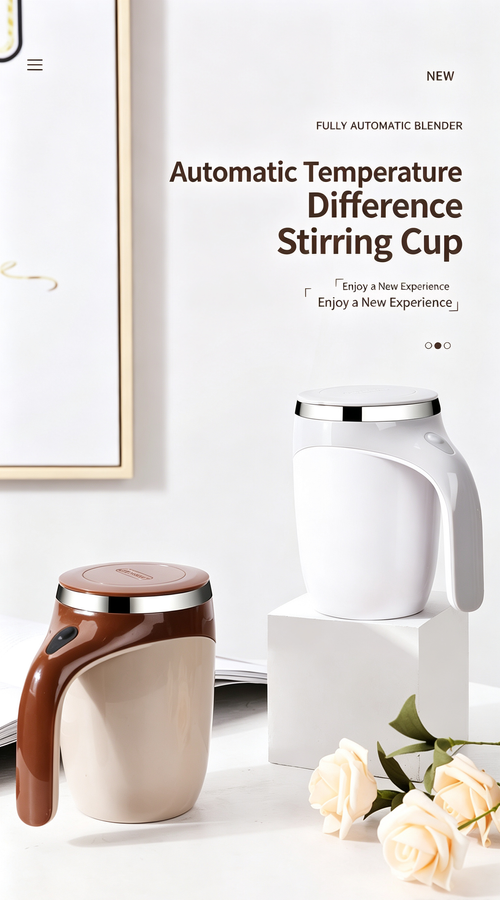 Portable Self-Stirring Coffee Mug