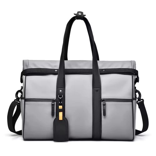 Saco de viagem de fitness masculino seco e molhado separado à prova d'água saco de esportes de poliéster capa bagagem de mão fácil para laptop