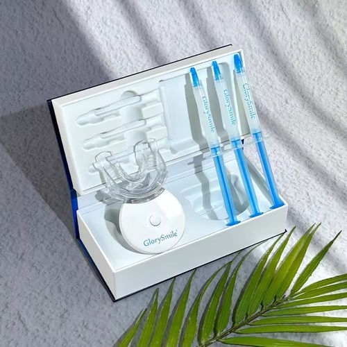 Kit de branqueamento de dentes de logotipo privado para uso profissional dental 5 led máquina de branqueamento de dentes 10 minutos