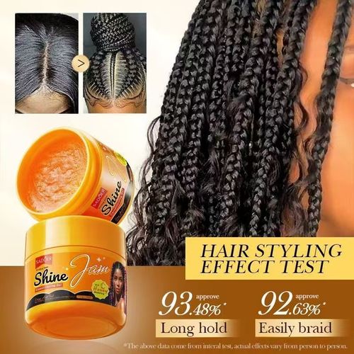 （Tranças especiais para） Gel de tratamento de frutas e frutos para modelar suave e refrescante rápido seco cabelo esmagado acabamento suavizar o frizz