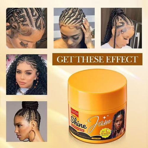 （Tranças especiais para） Gel de tratamento de frutas e frutos para modelar suave e refrescante rápido seco cabelo esmagado acabamento suavizar o frizz