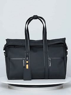 Saco de viagem de fitness masculino seco e molhado separado à prova d'água saco de esportes de poliéster capa bagagem de mão fácil para laptop