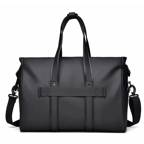 Saco de viagem de fitness masculino seco e molhado separado à prova d'água saco de esportes de poliéster capa bagagem de mão fácil para laptop