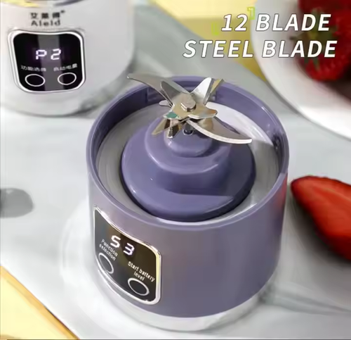 Suco fresco recarregável USB tipo C para coqueteleira e mini liquidificador pessoal, copo, liquidificador portátil