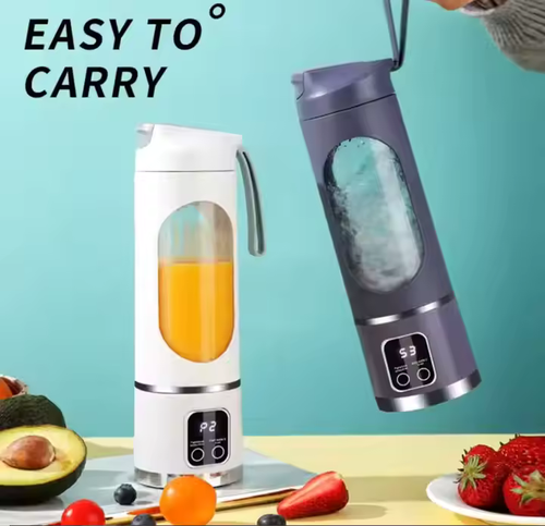 Suco fresco recarregável USB tipo C para coqueteleira e mini liquidificador pessoal, copo, liquidificador portátil