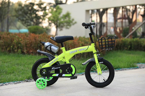 Bicicleta de ciclismo desportiva com pneu de borracha para crianças, segura e fácil de virar