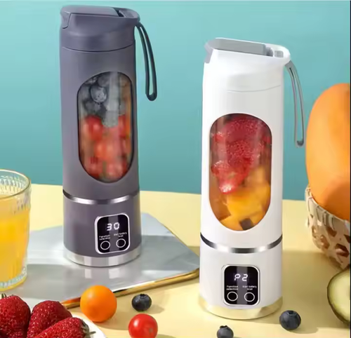 Suco fresco recarregável USB tipo C para coqueteleira e mini liquidificador pessoal, copo, liquidificador portátil