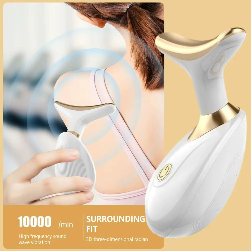 Máquina facial Equipamento de beleza doméstica Massajador facial anti-envelhecimento Rejuvenescimento da pele Vibrador para duplo queixo fino
