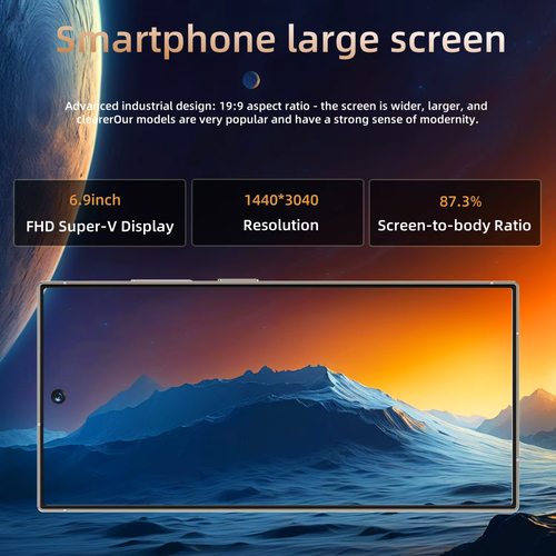 Original S25 Ultra 5G Dual Sim Smartphone 8GB + 256 com HD LED Display LTE Compatibilidade celular 3G e 4G Função