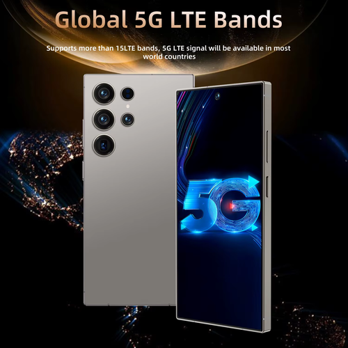 Original S25 Ultra 5G Dual Sim Smartphone 8GB + 256 com HD LED Display LTE Compatibilidade celular 3G e 4G Função