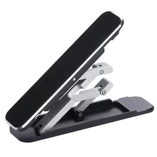 Suporte universal para iPhone em liga de alumínio, mini suporte portátil dobrável para telemóvel