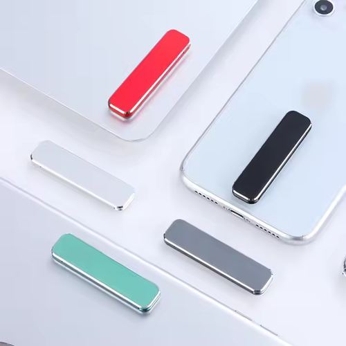 Suporte universal para iPhone em liga de alumínio, mini suporte portátil dobrável para telemóvel