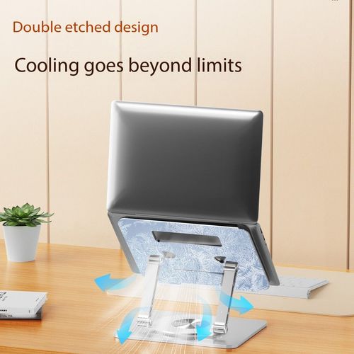 Metal Adjustable Laptop Stand 360 Degree Rotating Laptop Cooling Stand Foldable Laptop Holder