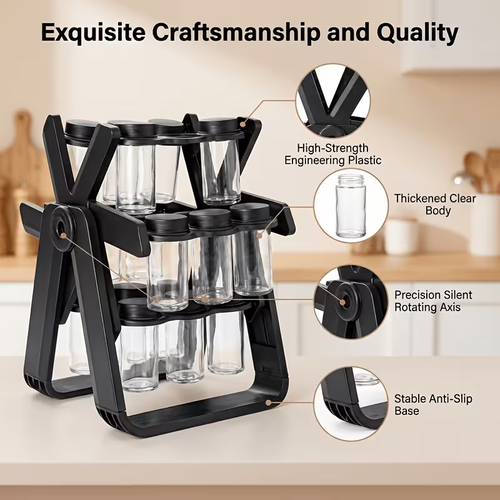 Kitchen Rotating Ferris Wheel Spice Rack (18 Jar)