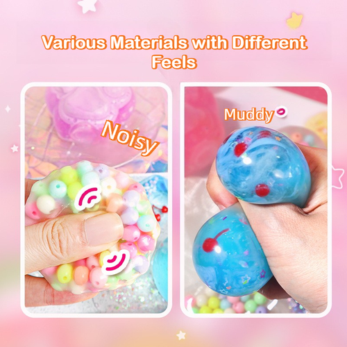 DIY Fried Ice Squishy Toy Kit with Cat Claw Design for Kids