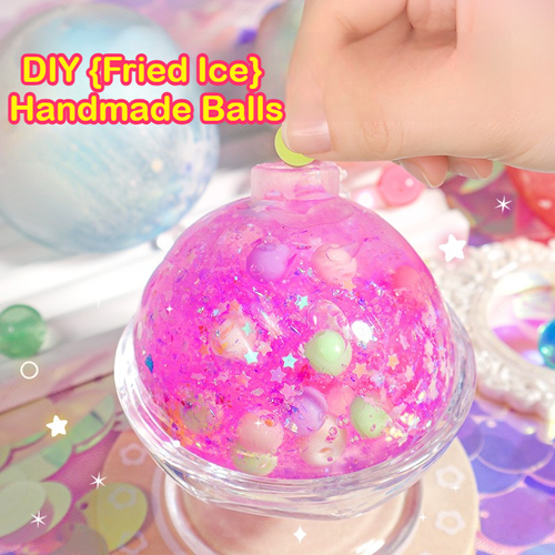 DIY Fried Ice Squishy Toy Kit with Cat Claw Design for Kids