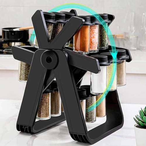 Kitchen Rotating Ferris Wheel Spice Rack (18 Jar)