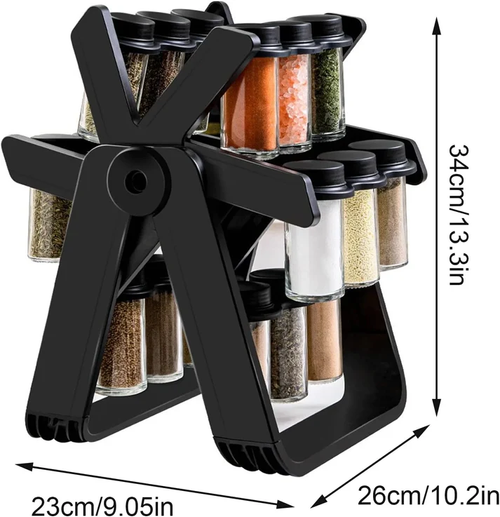 Kitchen Rotating Ferris Wheel Spice Rack (18 Jar)