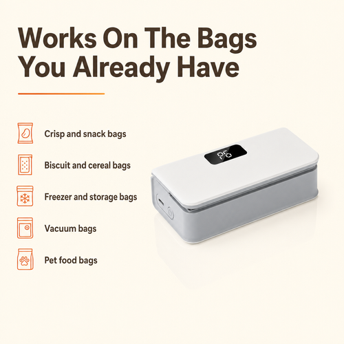 Portable Bag Heat Sealer - Portable Rechargeable Sealing Machine