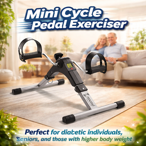 Mini Cycle Pedal Exerciser with Adjustable Resistance & Digital Display – Home Exercise Bike for Legs & Arms