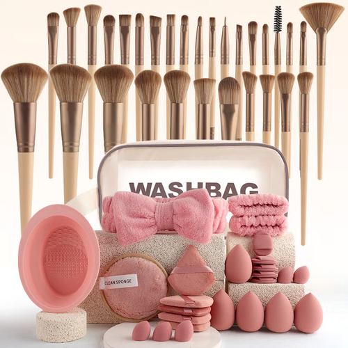 56-Piece Makeup Brushes & Sponges Set