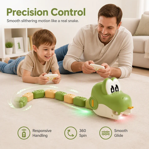 🐍2.4G Wireless Remote Control Magnetic Snake Battle Game-USB Rechargeable RC Game with Long Battery Life