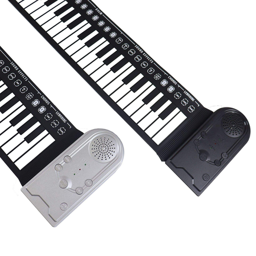 49-Key Roll-Up Piano Portable Fold Electronic Organ Keyboard Musical Instrument for Adult Children Beginner