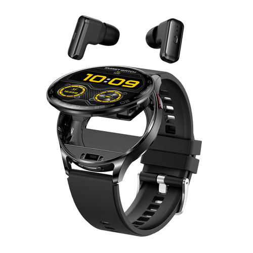 2-in-1 Smartwatch with TWS Earphones, Supporting Wireless Calls, 100+ Sports Modes, Running and Fitness Tracking, Compatible with IOS and Android