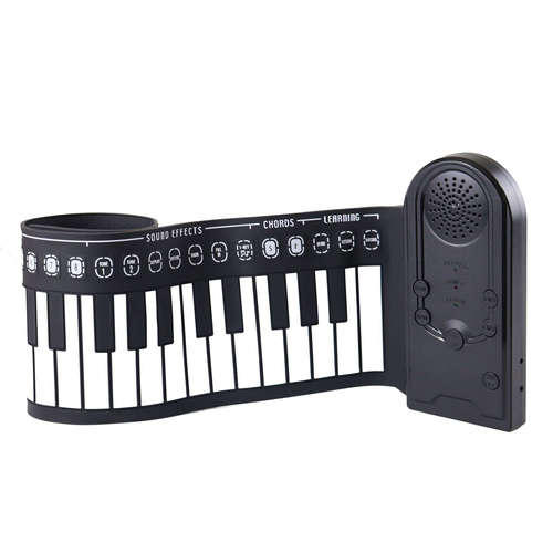 49-Key Roll-Up Piano Portable Fold Electronic Organ Keyboard Musical Instrument for Adult Children Beginner
