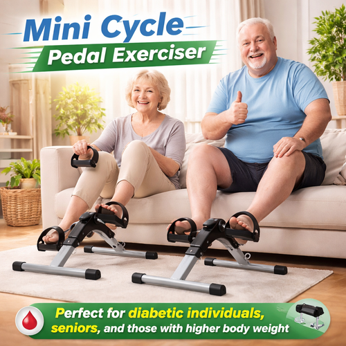 Mini Cycle Pedal Exerciser with Adjustable Resistance & Digital Display – Home Exercise Bike for Legs & Arms