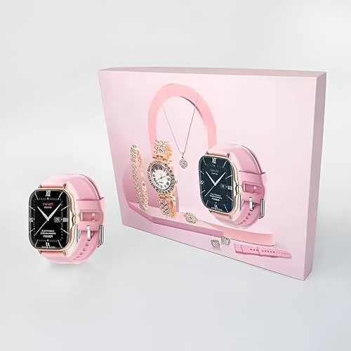 Smart Watch 8 in 1 Necklace Earrings Bracelet Ring Luxury Jewelry Smartwatch