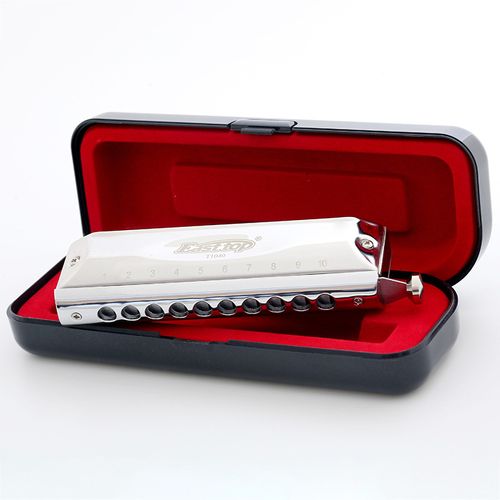 Graceful Melodies The C-Key Symphony at Your Fingertips—10-Hole 40-Tone Professional Chromatic Harmonica