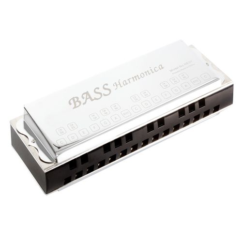 Deep Resonance Soulful Bass Professional 48-Hole C Bass Harmonica with Premium Phosphor Bronze Reeds and Stainless Steel Casing.