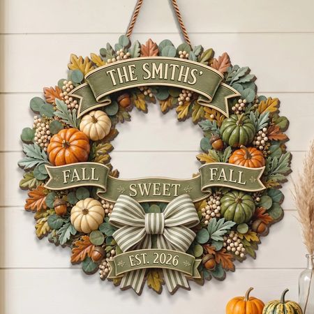 Custom Wood Sign - Personalized Birthday Gifts For Mom, Dad, Brother, Sister - Welcome To Autumn Days