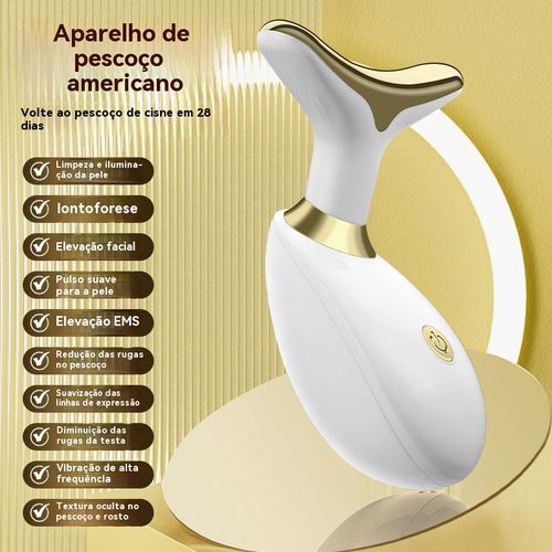 Aparelho de beleza facial com microcorrente LED