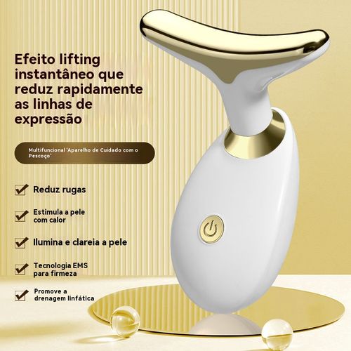 Aparelho de beleza facial com microcorrente LED